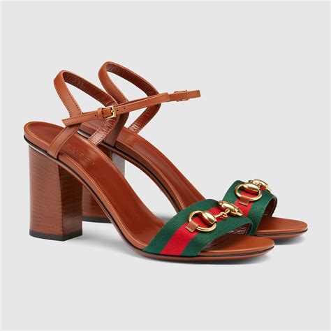 gucci leather mid heel t strap sandal|gucci closed toe sandals.